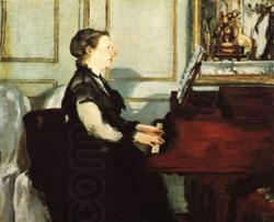 Edouard Manet Mme.Manet at the Piano China oil painting art